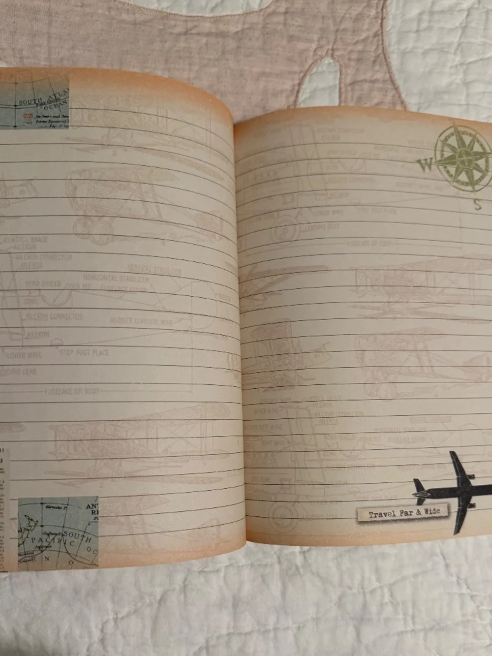 NWOT - Vintage Travel Journal Notebook - 